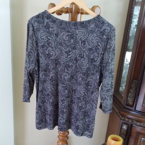 Elegant Croft & Barrow Blouse, Size - 1X - Picture 3 of 6